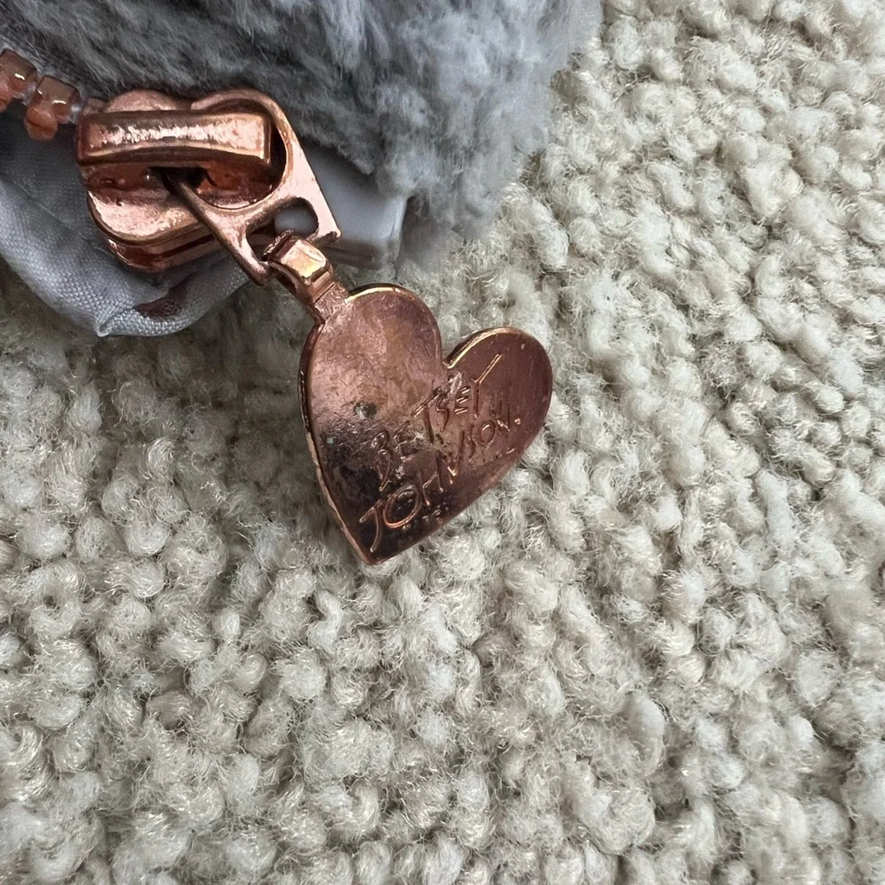 Betsey Johnson gray metallic